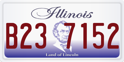 IL license plate B237152