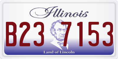 IL license plate B237153