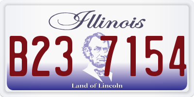 IL license plate B237154