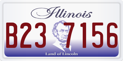 IL license plate B237156