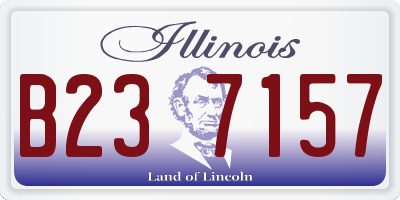 IL license plate B237157