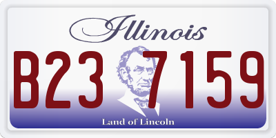 IL license plate B237159