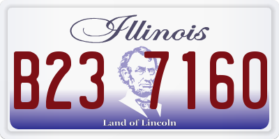 IL license plate B237160