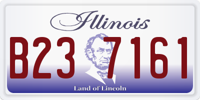 IL license plate B237161