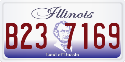 IL license plate B237169