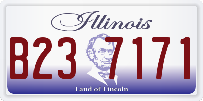 IL license plate B237171