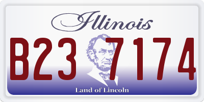 IL license plate B237174