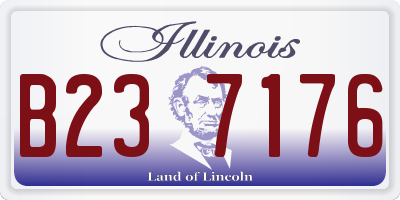 IL license plate B237176
