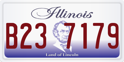 IL license plate B237179