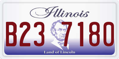 IL license plate B237180