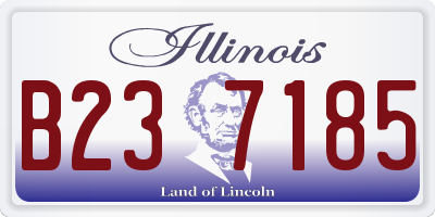 IL license plate B237185