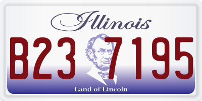IL license plate B237195