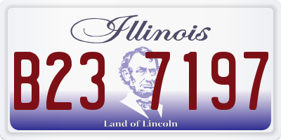 IL license plate B237197