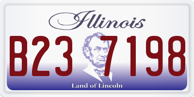 IL license plate B237198
