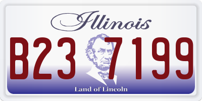 IL license plate B237199