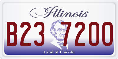 IL license plate B237200
