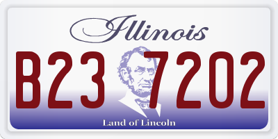 IL license plate B237202