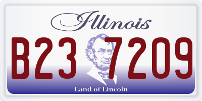 IL license plate B237209