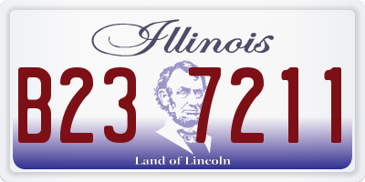 IL license plate B237211