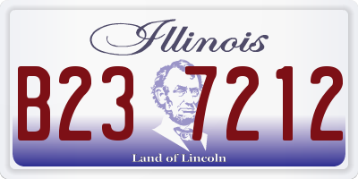 IL license plate B237212