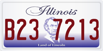 IL license plate B237213