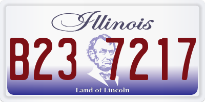 IL license plate B237217