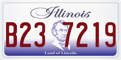 IL license plate B237219