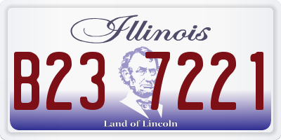 IL license plate B237221