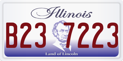 IL license plate B237223