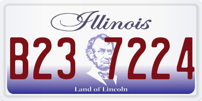 IL license plate B237224