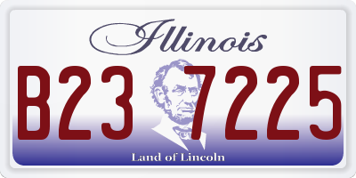 IL license plate B237225