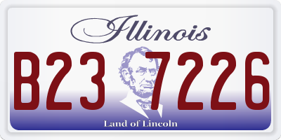 IL license plate B237226
