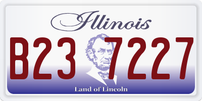 IL license plate B237227