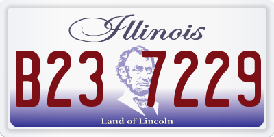 IL license plate B237229