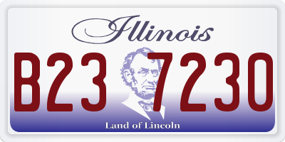 IL license plate B237230