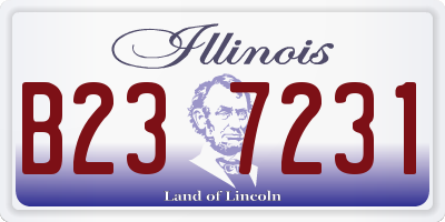 IL license plate B237231