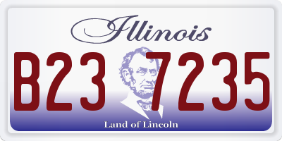 IL license plate B237235