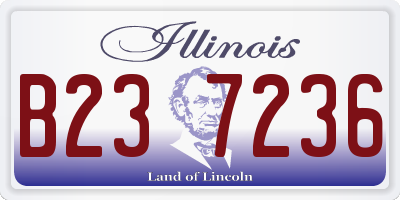 IL license plate B237236