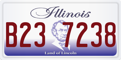IL license plate B237238