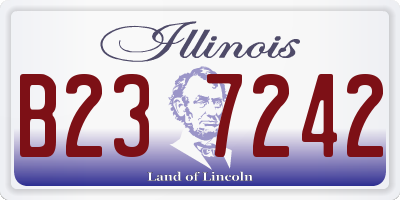 IL license plate B237242