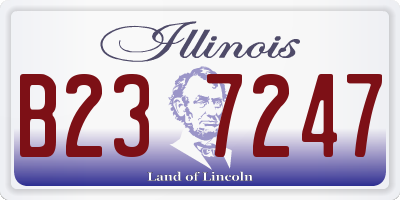 IL license plate B237247