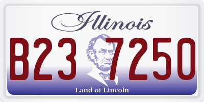 IL license plate B237250