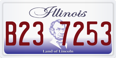IL license plate B237253