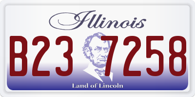 IL license plate B237258
