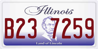 IL license plate B237259
