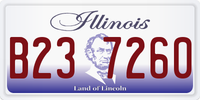 IL license plate B237260