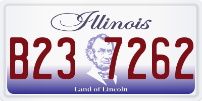 IL license plate B237262