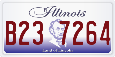 IL license plate B237264