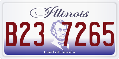 IL license plate B237265