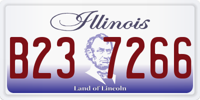 IL license plate B237266